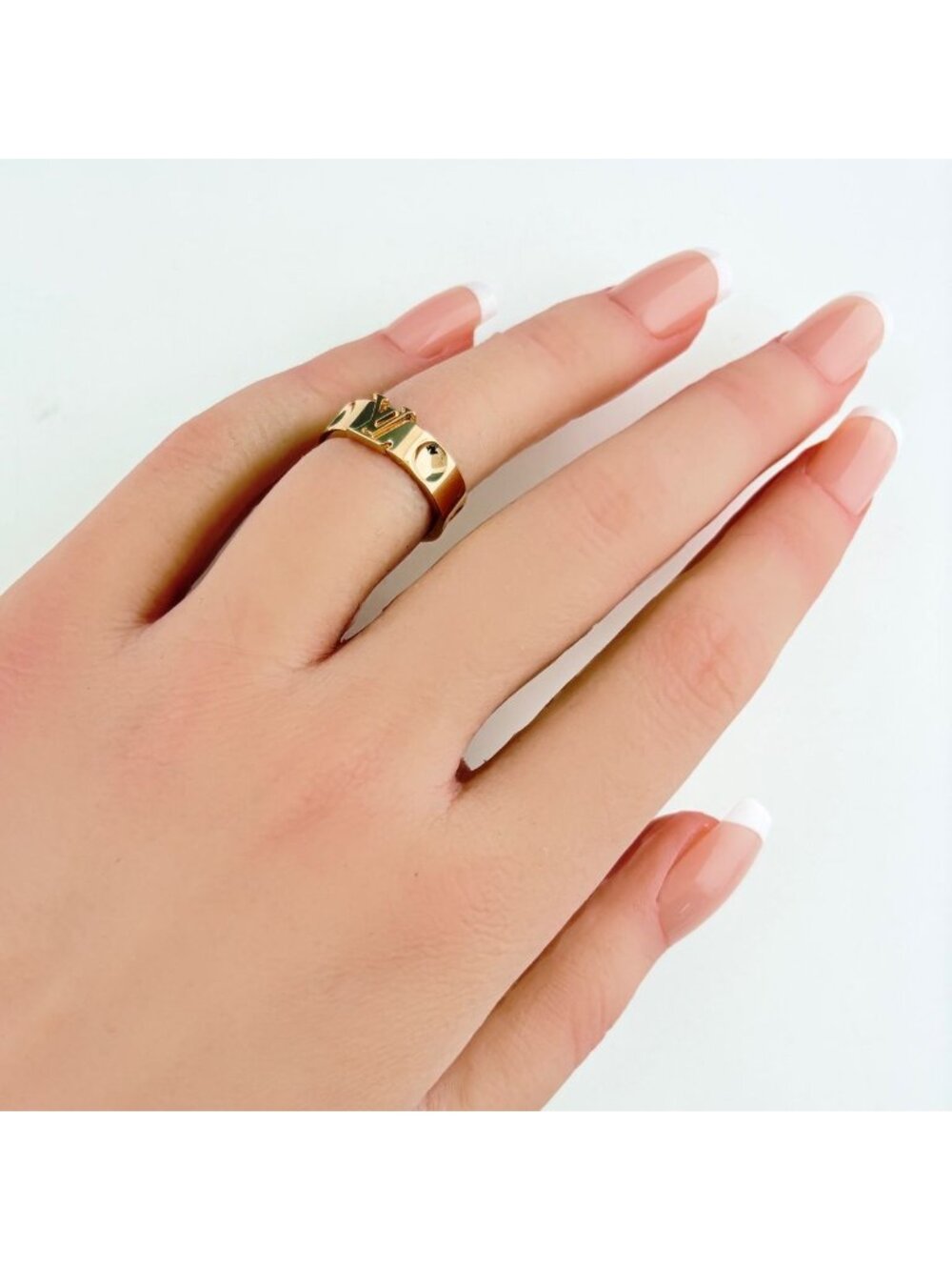 Louis Vuitton Bag Empreinte Ring PG Pink Gold Pave Diamond No 9 - Picture 5 of 8